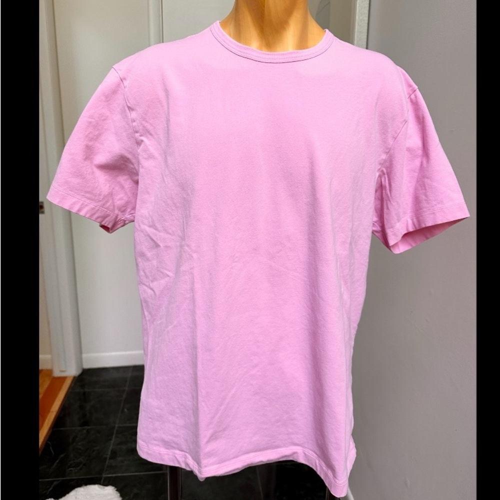 VINTAGE 1990s GAP MENS STRETCH COTTON SPANDEX TSHIRT PINK ATHLETIC SLIM FIT XXL
